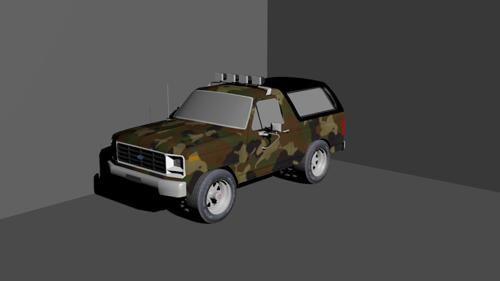 1985 Camouflage Ford Bronco preview image